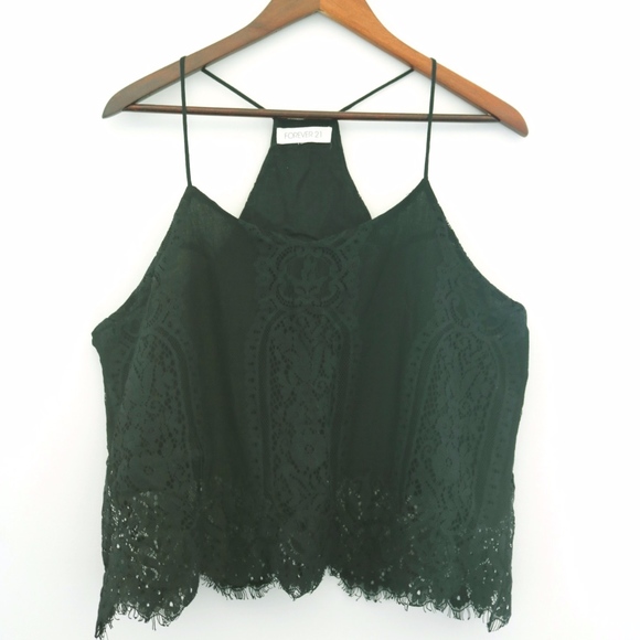 Lace Forever 21 strap top - Picture 1 of 2